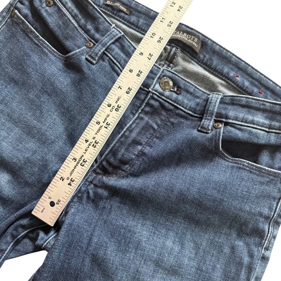 Talbots Womens Slim Ankle Jeans Size 6 Flawless Five-Pocket Design Dark Wash Den - Picture 6 of 8